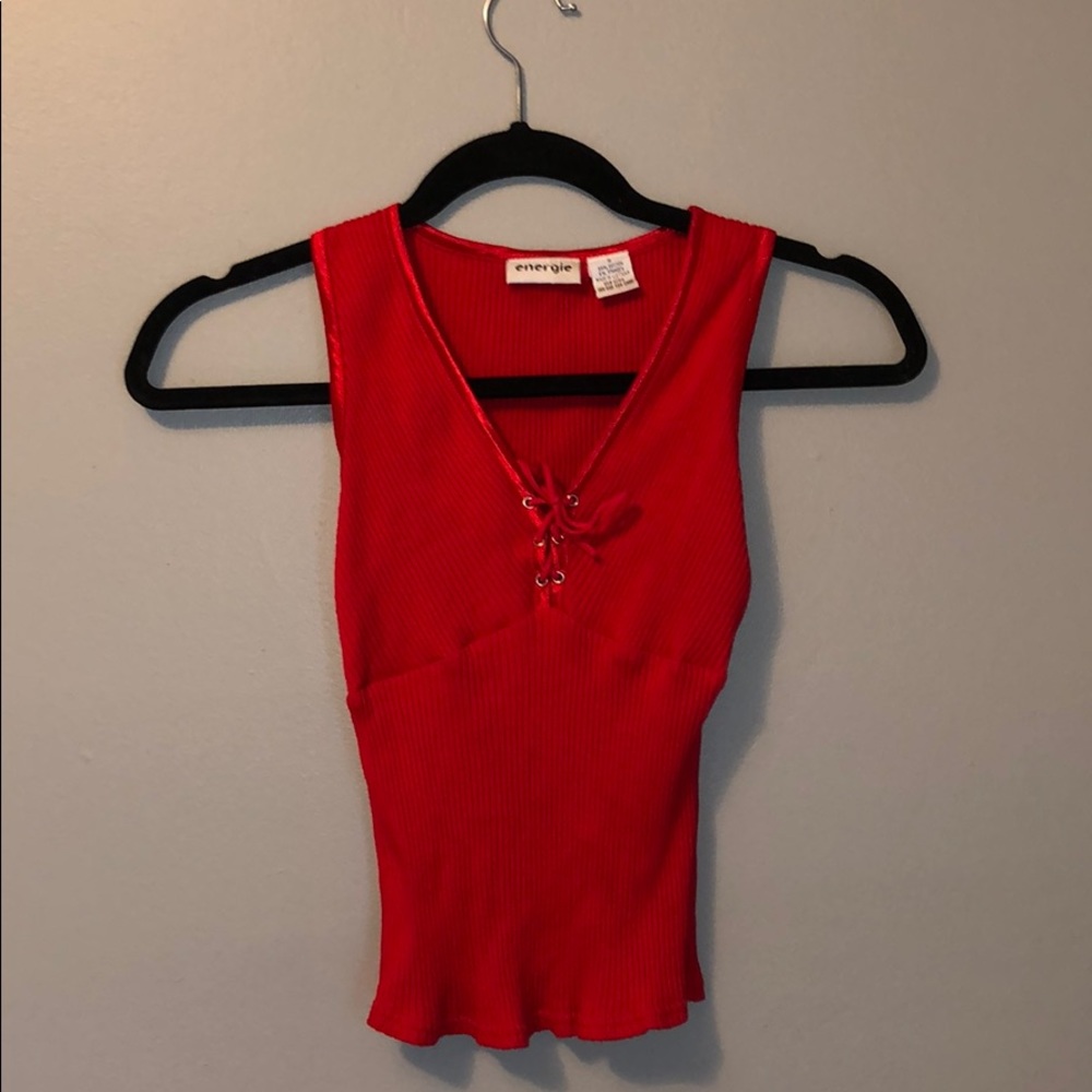 red tank top